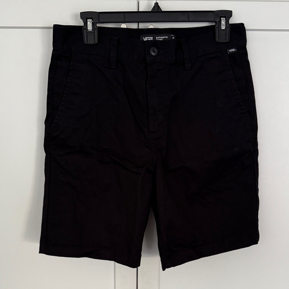 Vans Men's Classic Black Flat Front Shorts